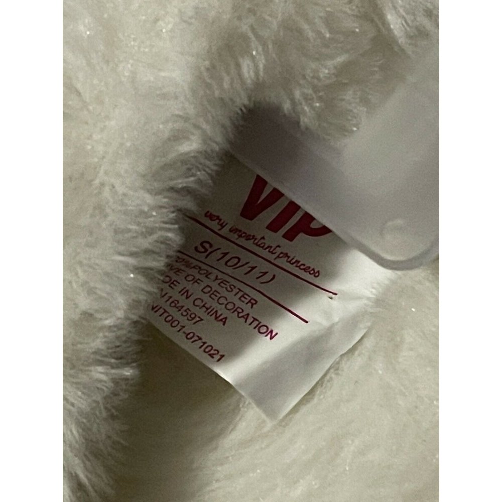🐶Girl’s Slippers Size S(10-11)VIP Tie Dye Lilac Faux Fur with nail polish - Picture 12 of 12